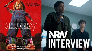 Actors Zackary Arthur and Björgvin Arnarson talk CHUCKY on USASyFy with Kuya P A NRW Interview [upl. by Inohtna13]