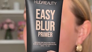 Huda Beauty Easy Blur Primer amp Foundation  first impression🤍 [upl. by Suoirtemed]