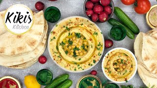 Original HUMMUS Rezept  Kichererbsenpaste mit Tahine  Hummus Bi Tahina  Hommus  vegan [upl. by Harutak]