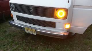 7 inch round Vanagon LED headlights part 4 [upl. by Millisent]