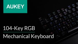 AAUKEY 104Key RGB Mechanical Keyboard KMG3 [upl. by Caines]