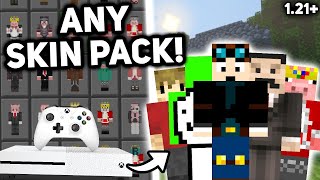 NEW How To Get Custom Skin Packs on Minecraft Xbox Working 2024 121 [upl. by Funch102]