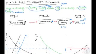 Monetary Policy Interest Rate Transmission Mechanism  Macroeconomics [upl. by Samtsirhc]