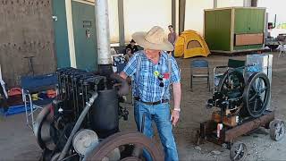 MORE HIT AND MISS ENGINES AT THE TULARE FARM SHOW [upl. by Nnaasil]