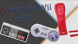 Conectar control de Wii en PC con GlovePie  SIN Dolphin [upl. by Mufinella91]