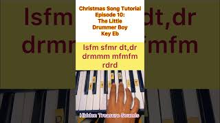 The Little Drummer Boy Christmas Song Piano Tutorial Episode 10 key Eb christmas sofanotes [upl. by Ellswerth]