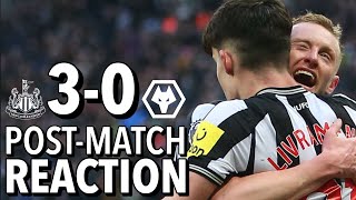 PostMatch Reaction  Newcastle United 30 Wolves [upl. by Eserehc]