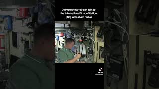 Talk to the ISS with a ham radio iss nasa astronaut hamradio [upl. by Ellocin]