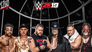 WWE 2K19  Xavier Woods VS Chad Gable VS Kevin Owens VS Undertaker VS Samoa Joe VS Kane [upl. by Oicnoel665]