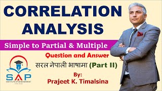 Partial and Multiple Correlation from Simple Correlation Question Answer [upl. by Anav]