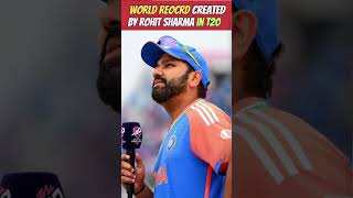 Biggest record created by Rohit sharma in t20 world cup 2024 😲😧😥 shorts [upl. by Alisan]