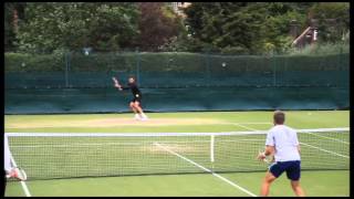 Ferrer Troicki Tsonga amp Cilic Practice Monday [upl. by Dowdell]