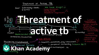 Treatment of Active TB  Infectious diseases  NCLEXRN  Khan Academy [upl. by Aubrie967]