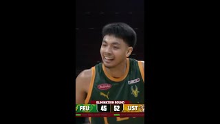 FEU’s Jorick Bautista HITS CRUCIAL TREY vs UST  UAAP Season 87 Mens Basketball [upl. by Anila]