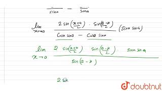 Evaluate the following limits limxtoacosxcosacotxcota [upl. by Aiuoqes976]