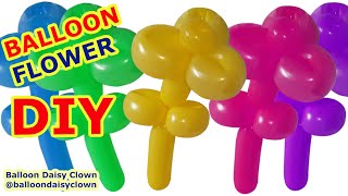 How to Make a Balloon Flower  Balloon Twisting [upl. by Lodge]