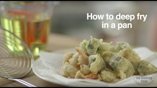 How To Deep Fry In A Pan  Good Housekeeping UK [upl. by Tobi577]