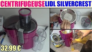 centrifugeuse lidl silvercrest sfe 450 c1 juicer entsafter Licuadora extrateur de jus [upl. by Athalee]