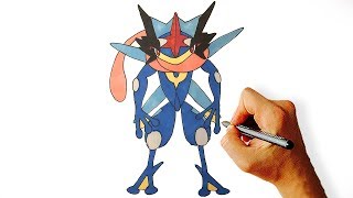 How to Draw Greninja Pokemon Easy Drawing Lesson for Beginners [upl. by Stirling104]