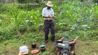 Mi Gonza Hace de Comer en el Campo Donde Anda Trabajando Así se Cocina en el Rancho [upl. by Mcgrath729]