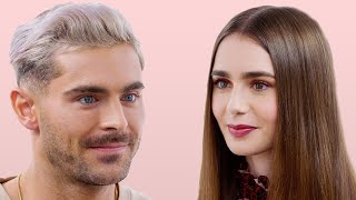 Zac Efron and Lily Collins Take a Friendship Test  Glamour [upl. by Remde]