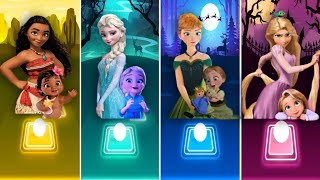 Moana How Far Ill Go 🆚 Elsa Let It Go 🆚 Anna Do You Wanna Build a Snowman 🆚 Tangled I see the light [upl. by Naig]