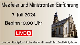 Messfeier und MinistrantenEinführung mit Kirchenchor Cäcilia [upl. by Kirsteni818]