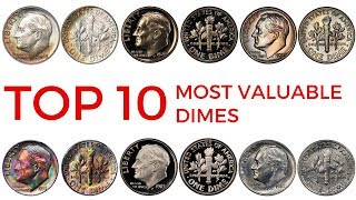 TOP 10 MOST VALUABLE DIMES IN CIRCULATION – Rare Roosevelt Dimes in Your Pocket Change Worth Money [upl. by Fredel]