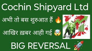 COCHIN SHIPYARD LTD SHARE NEWS  NEXT TARGET  LATEST NEWS  STOCK ANALYSIS cochinshipyardshare [upl. by Owiat89]