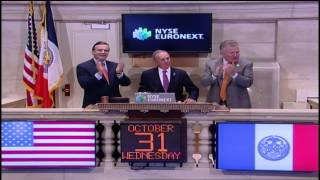 Bloomberg rings first postSandy opening bell [upl. by Tterrab]