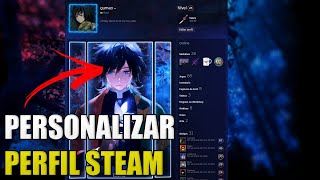 COMO PERSONALIZAR SEU PERFIL STEAM 2024 [upl. by Ahsitil]