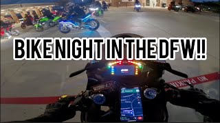 Dfw Bike Night wit Aprilia Rsv4factory1100 n Insta360 Ace Camera [upl. by Malia]