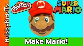 PlayDoh Make Super Mario Sculpting Nintendo Super Mario Brother HobbyKidsTV [upl. by Jueta778]