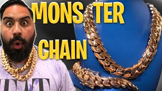 Making a MONSTER Over 1 KILO of GOLD Miami Cuban Link Chain [upl. by Ahsimit]