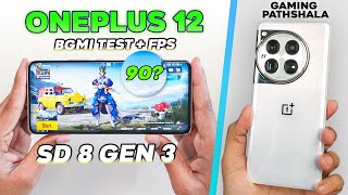 Oneplus 12  90 FPS PUBG Test with FPS 🔥 Overheat amp Battery Drain 🤐 [upl. by Ailem745]