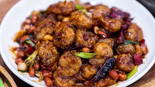 BETTER THAN TAKEOUT  Easy Kung Pao Shrimp Recipe [upl. by Amlus]