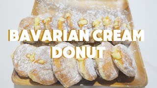 HOW TO MAKE BAVARIAN CREAM DONUT  EASY RECIPE [upl. by Mandell511]