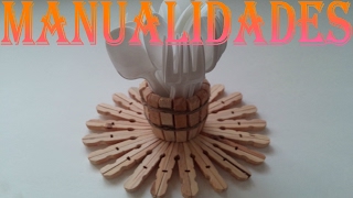 MANUALIDADES PINZAS DE MADERA [upl. by Aicilat]