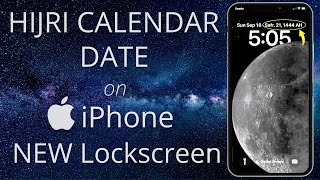 Hijri Islamic Calendar Tutorial  iPhone NEW Lockscreen [upl. by Llevrac]