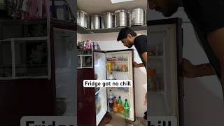 Fridge got no chill😵‍💫 sarcasm humour comedy funny fridge troll relatable [upl. by Elicul]