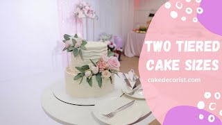 TwoTiered Cake Sizes [upl. by Vachill]