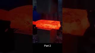 Forging a Steel Cable Knife  Part 2 [upl. by Naitsirhc]