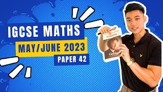 6 058042MJ23  MAYJUNE 2023 VARIANT 42  IGCSE MATHS Extended  A STAR MARKING SCHEME ⭐️ [upl. by Nilac]