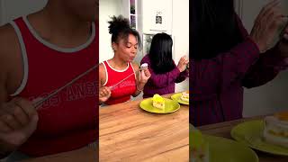 She thought she fooled grandpa 😂 Cake twist 🎂 prank [upl. by Aihsela]