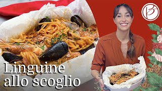 Linguine allo scoglio al cartoccio  Benedetta Parodi Official [upl. by Htebirol]