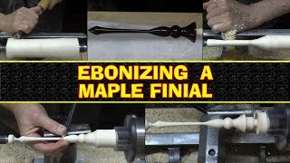 Ebonizing a Maple Finial [upl. by Aislehc]