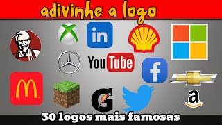 Guess the logo in 5 seconds adivinhe a logo em 5 seg 30 famous logos  Logo quiz  o quiz do impo [upl. by Worl125]