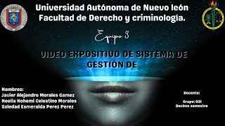 Video expositivo quotsistema de gestión de la seguridad evaluación y controlquot [upl. by Rep]