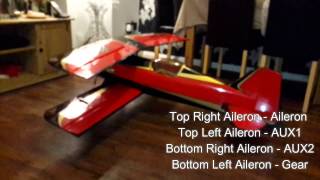 Setting Up Flaps amp Crow Braking using DX8 on a Bi Plane [upl. by Havelock423]