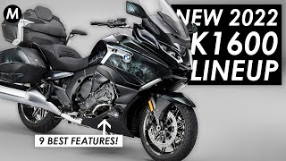 NEW 2022 BMW K1600 Lineup Announced 9 Best Features Bagger Grand America GT GTL [upl. by Bohi178]